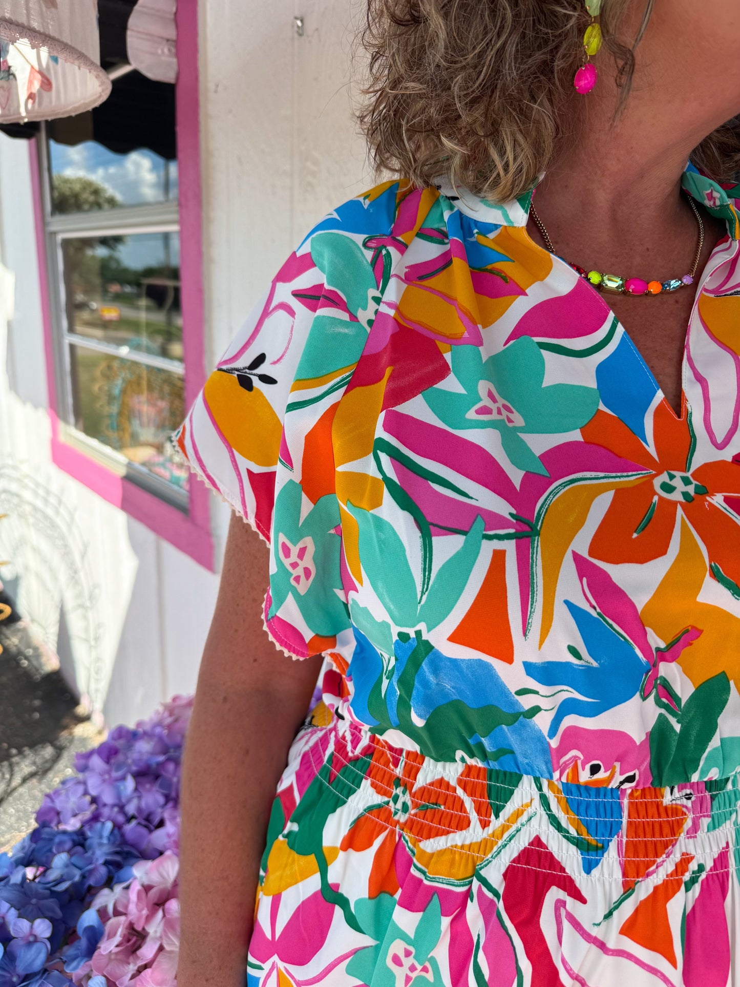 SS Tiered Floral Dress