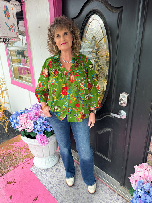 Eloise Rosier Blue Boot Cut Jean