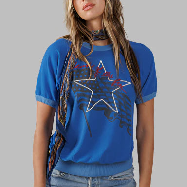 Blue Land Of The Free Sweatshirt