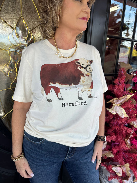 Natural Vintage Hereford Tee