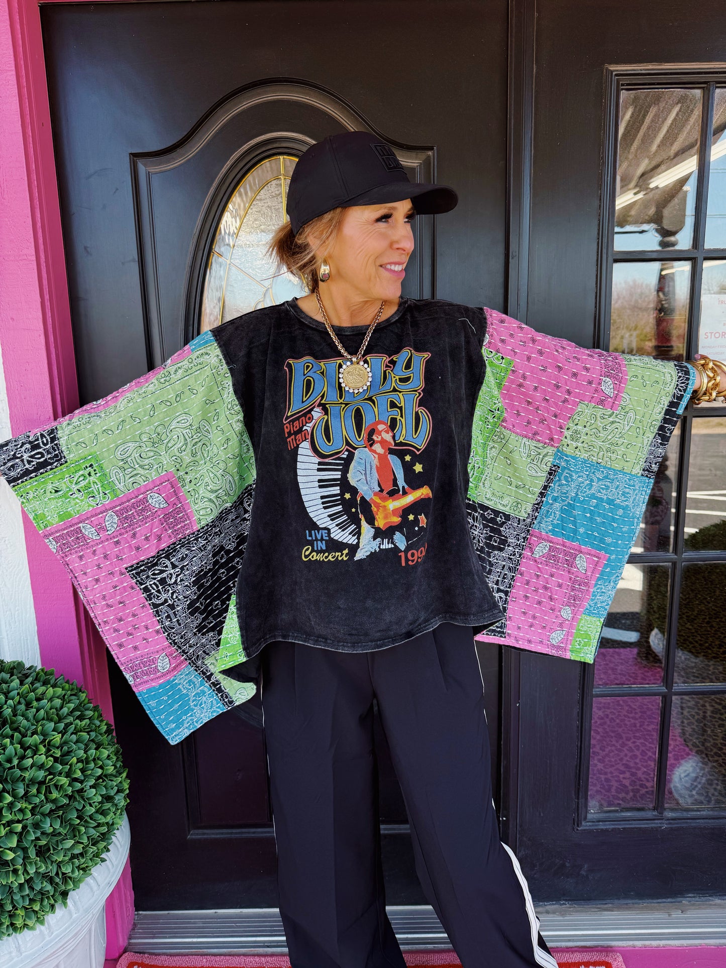 Billy Joel Pancho Sleeve Top