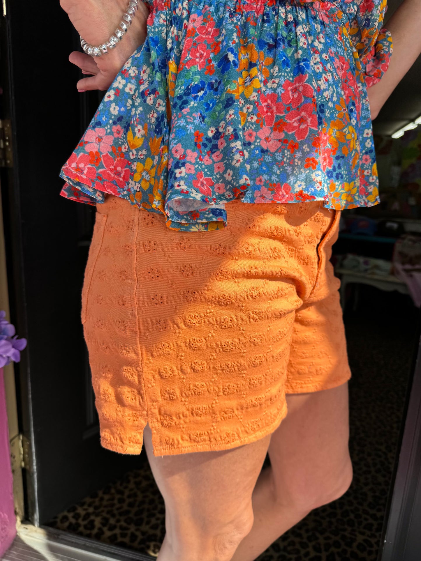 Julian Eyelet Shorts