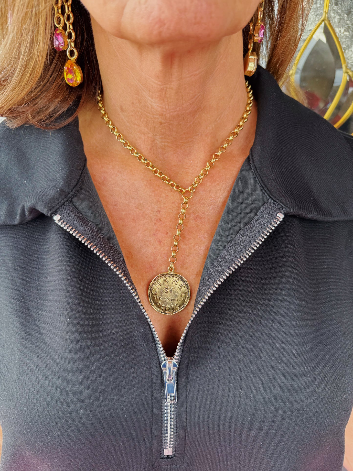Chanel Paris Drop Necklace