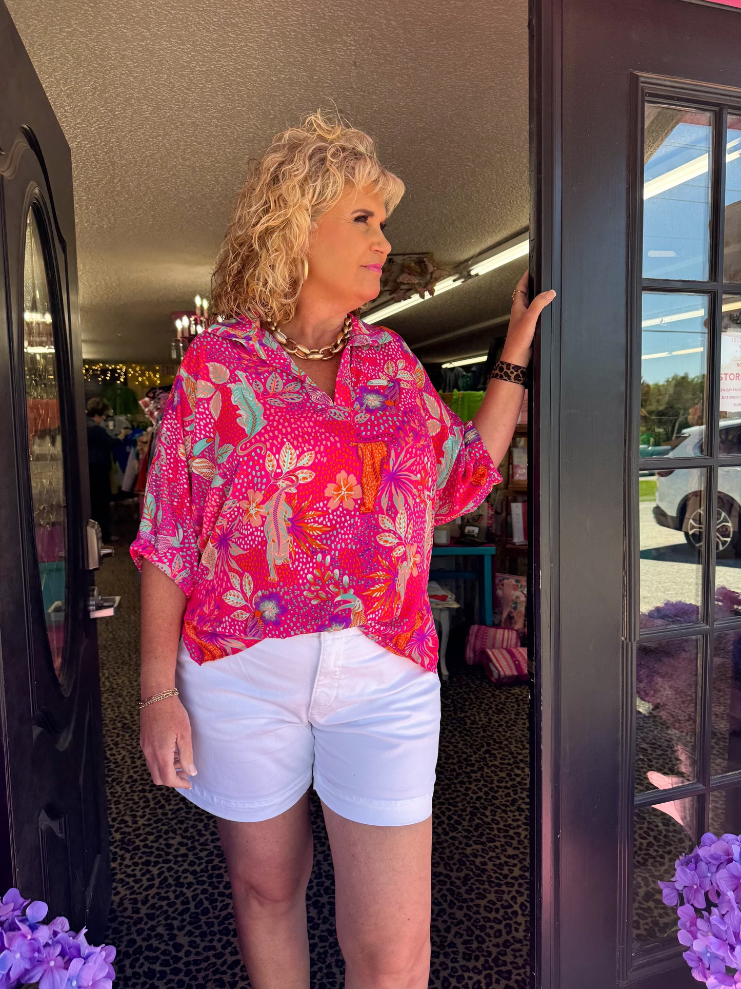 Sloan Collar Top