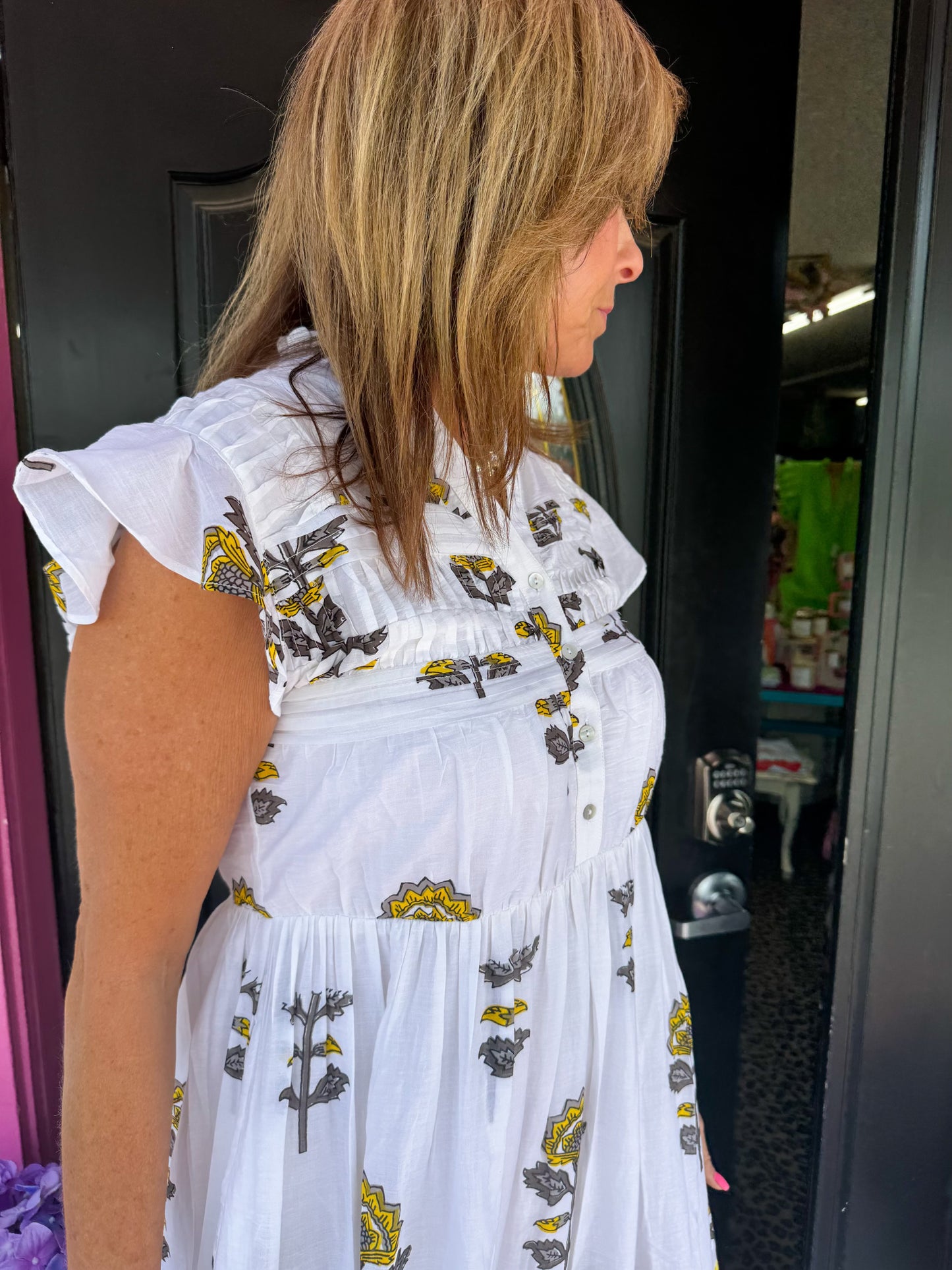 Serena Yellow Maxi Dress