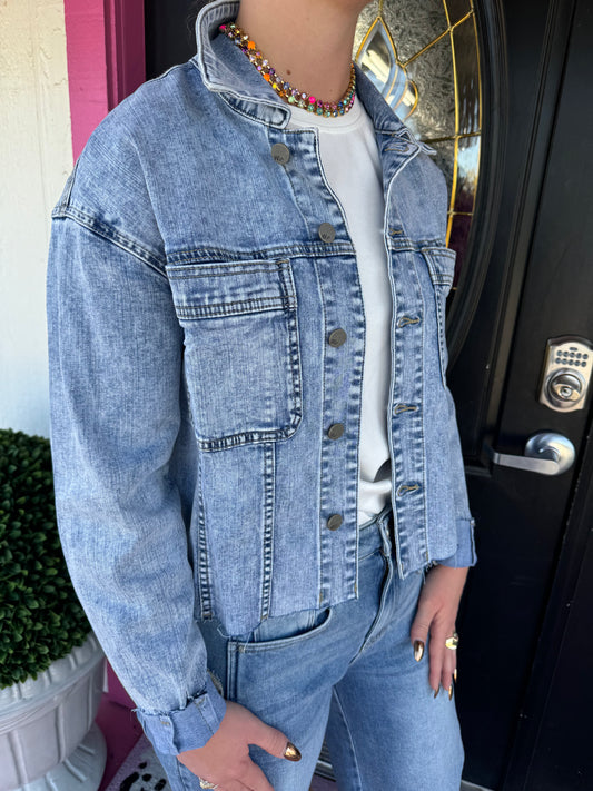Fetching Boxy Denim Jacket