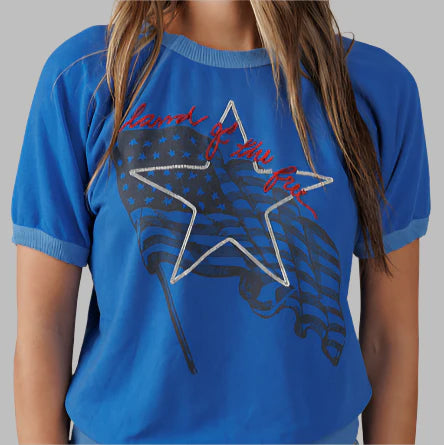 Blue Land Of The Free Sweatshirt