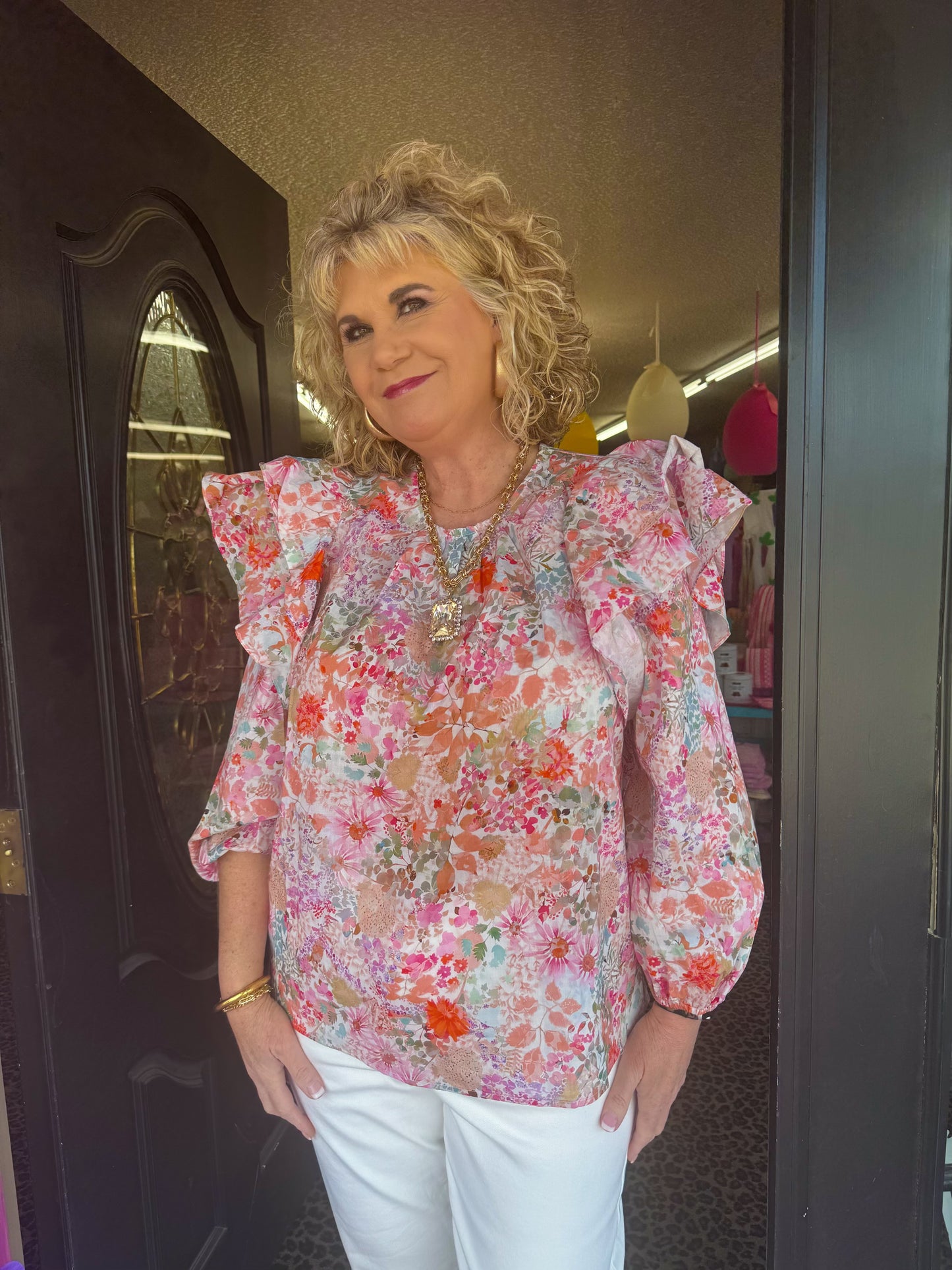 Floral LS Top