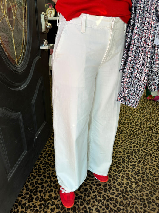 White Weekender Wide Leg