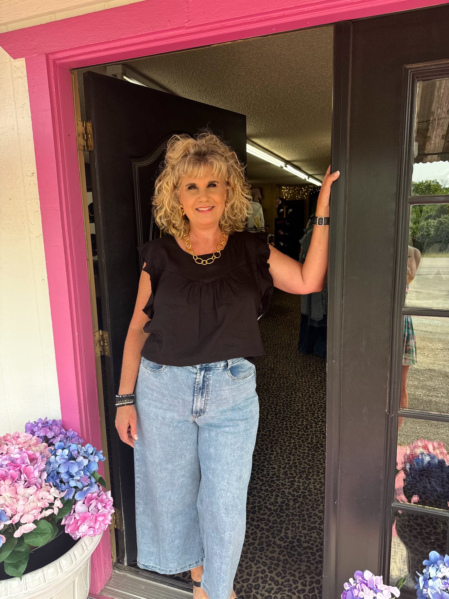 Audrey HR Wide Crop Jean