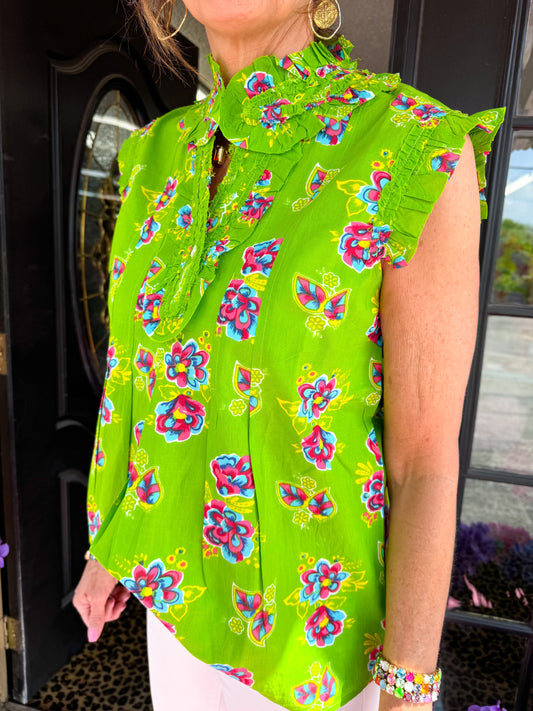Green With Envy Top