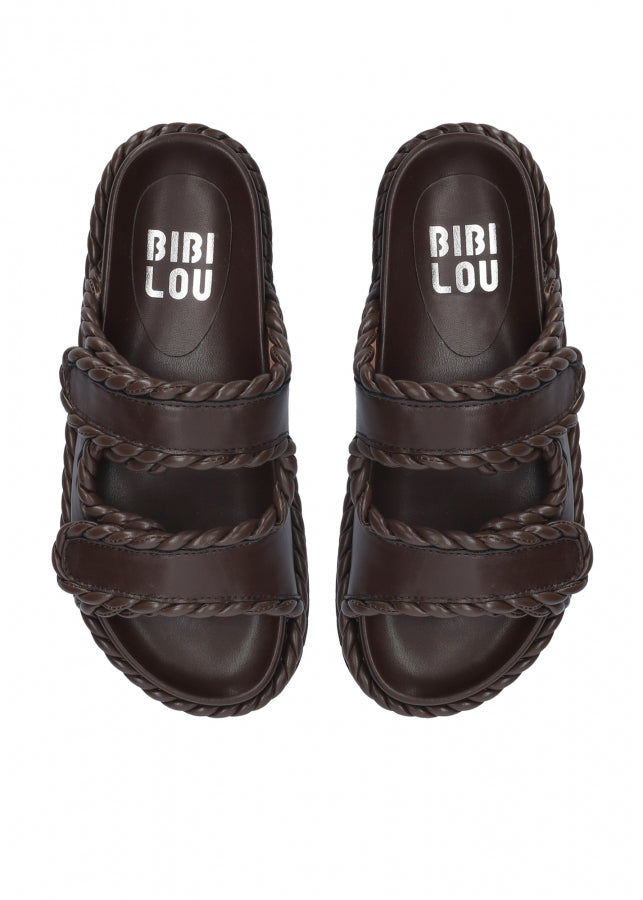 Marron Dark Brown Slides