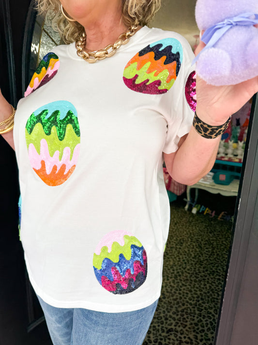 Groovy Easter Egg Tee