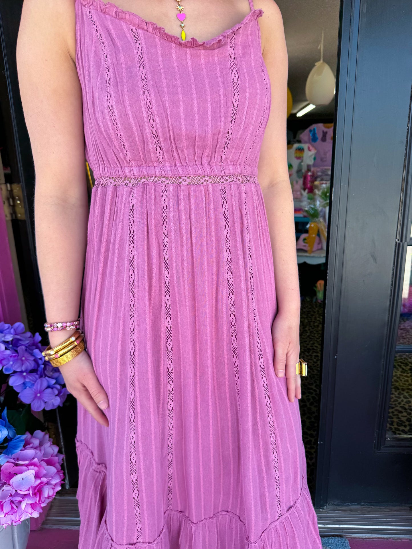 Orchid Rose Maxi Dress