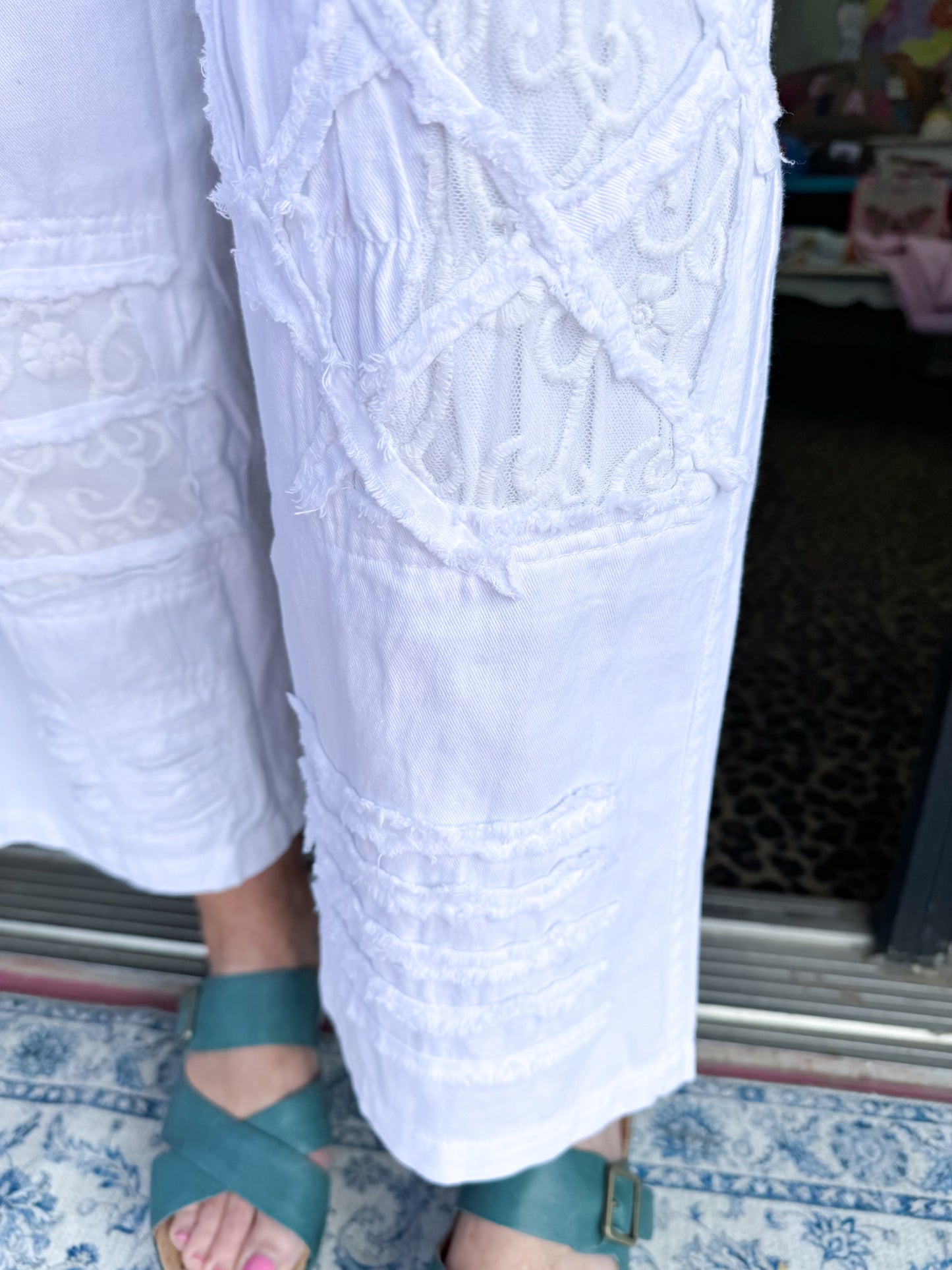 White Distressed Jeans