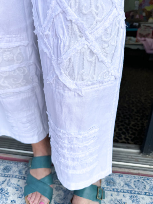 White Distressed Jeans