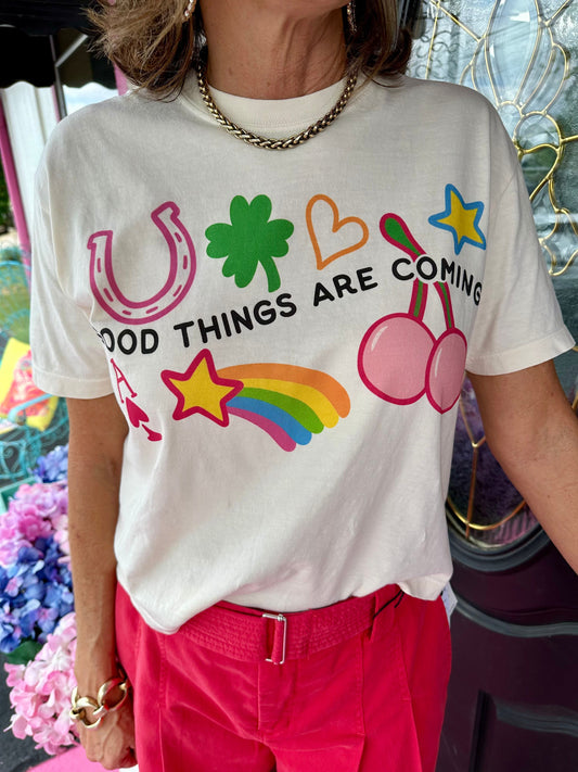 Good Things are Coming Crop Tee