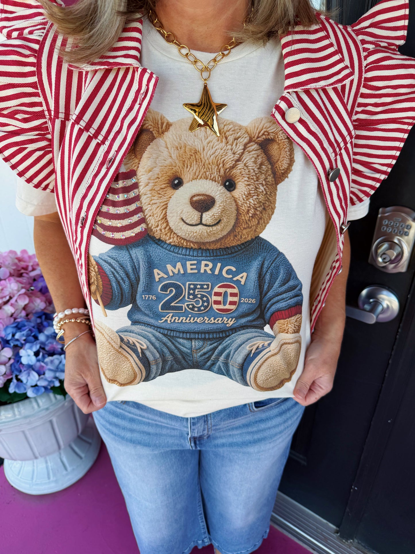 USA Teddy Bear 250 Tee