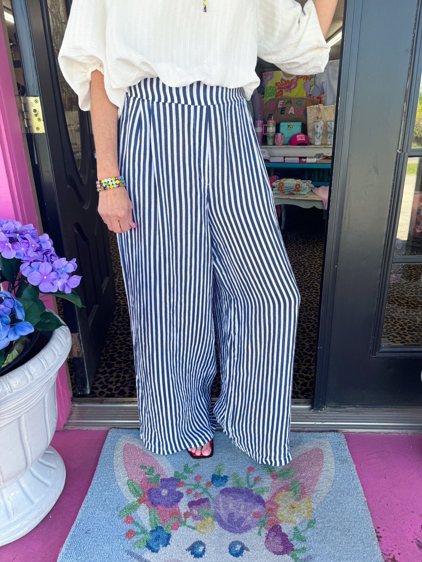 Blue Stripe Pants