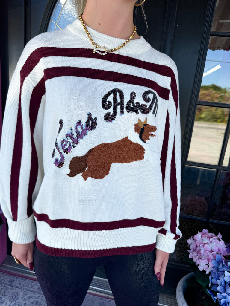 A&M Collie Dog Sweater