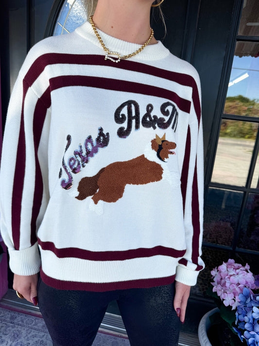 A&M Collie Dog Sweater