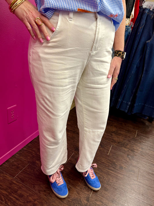 Lasso Summer White Crop Jean