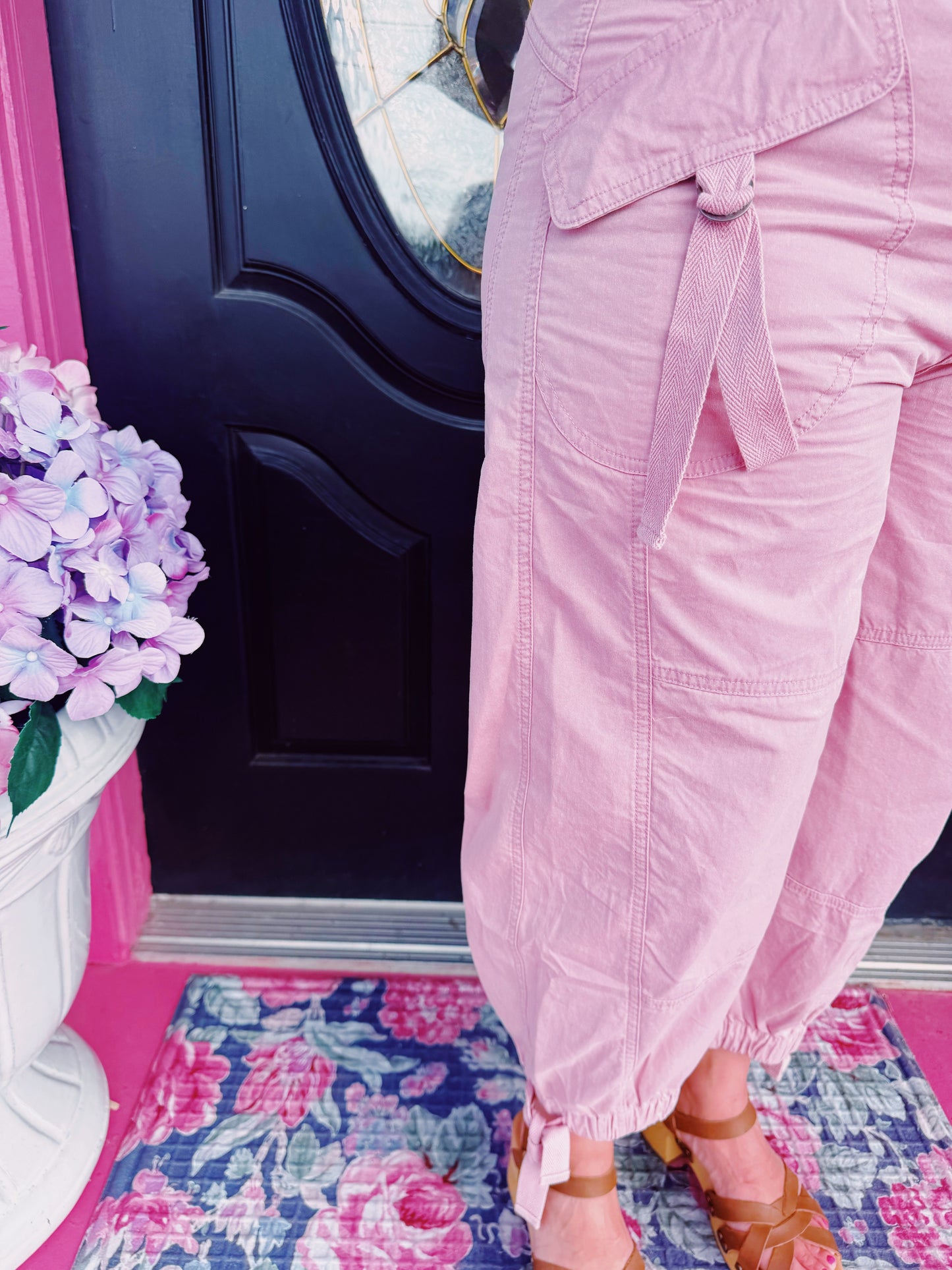 Vintage Rose Cargo Pants