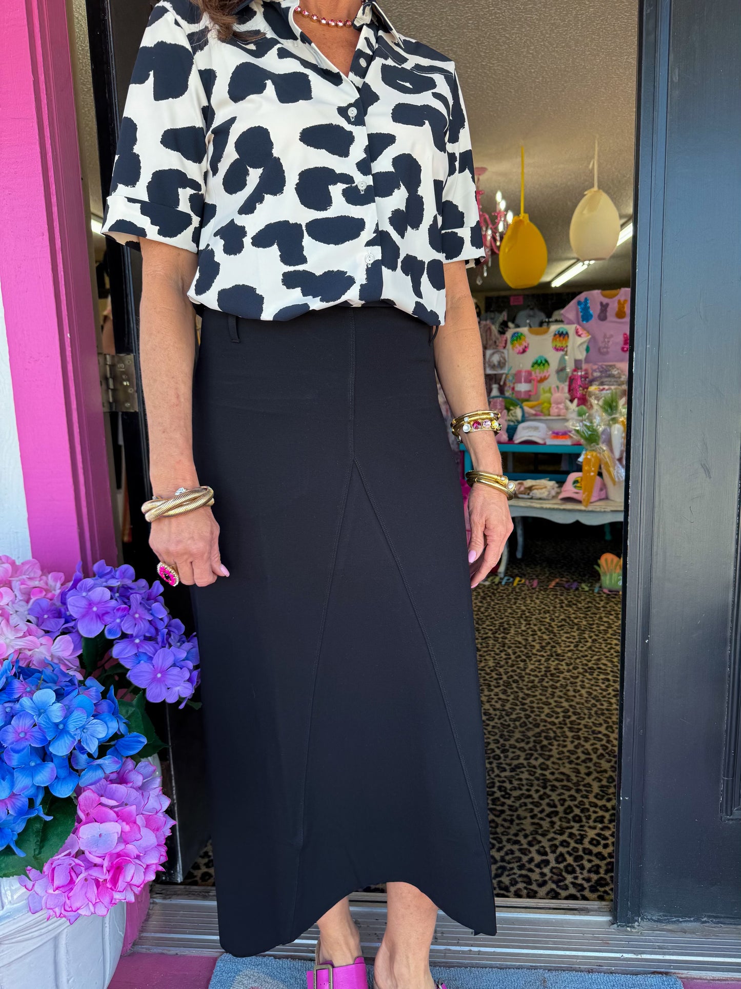 Black Riley Maxi Skirt