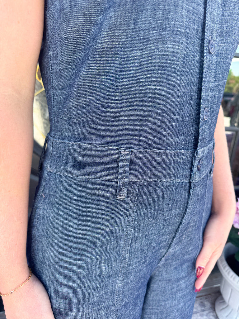 Percy Indigo Denim Jumpsuit