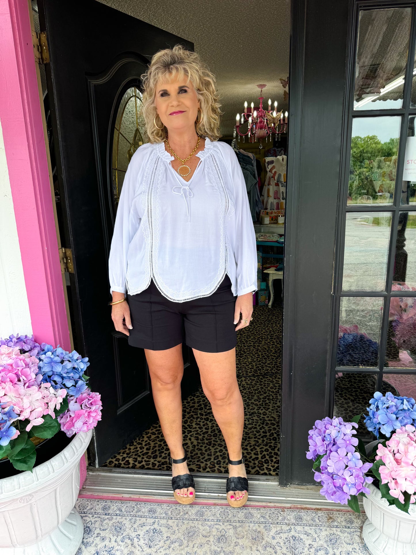 Jayla White Tie Top