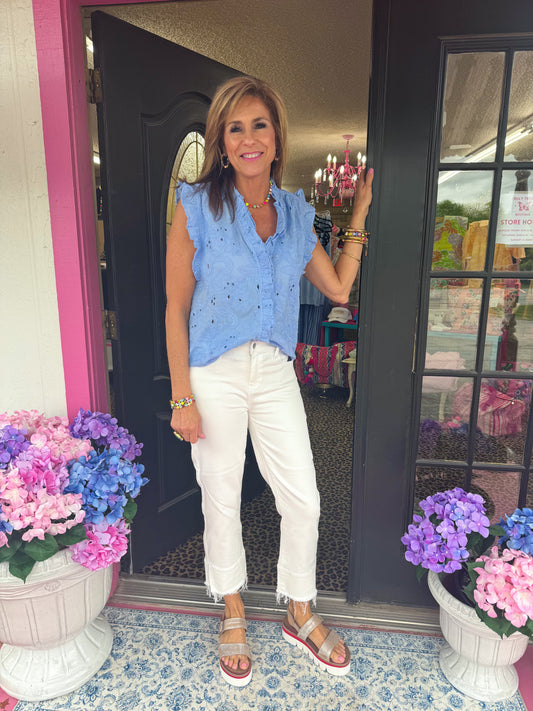 Ellie Eyelet Top