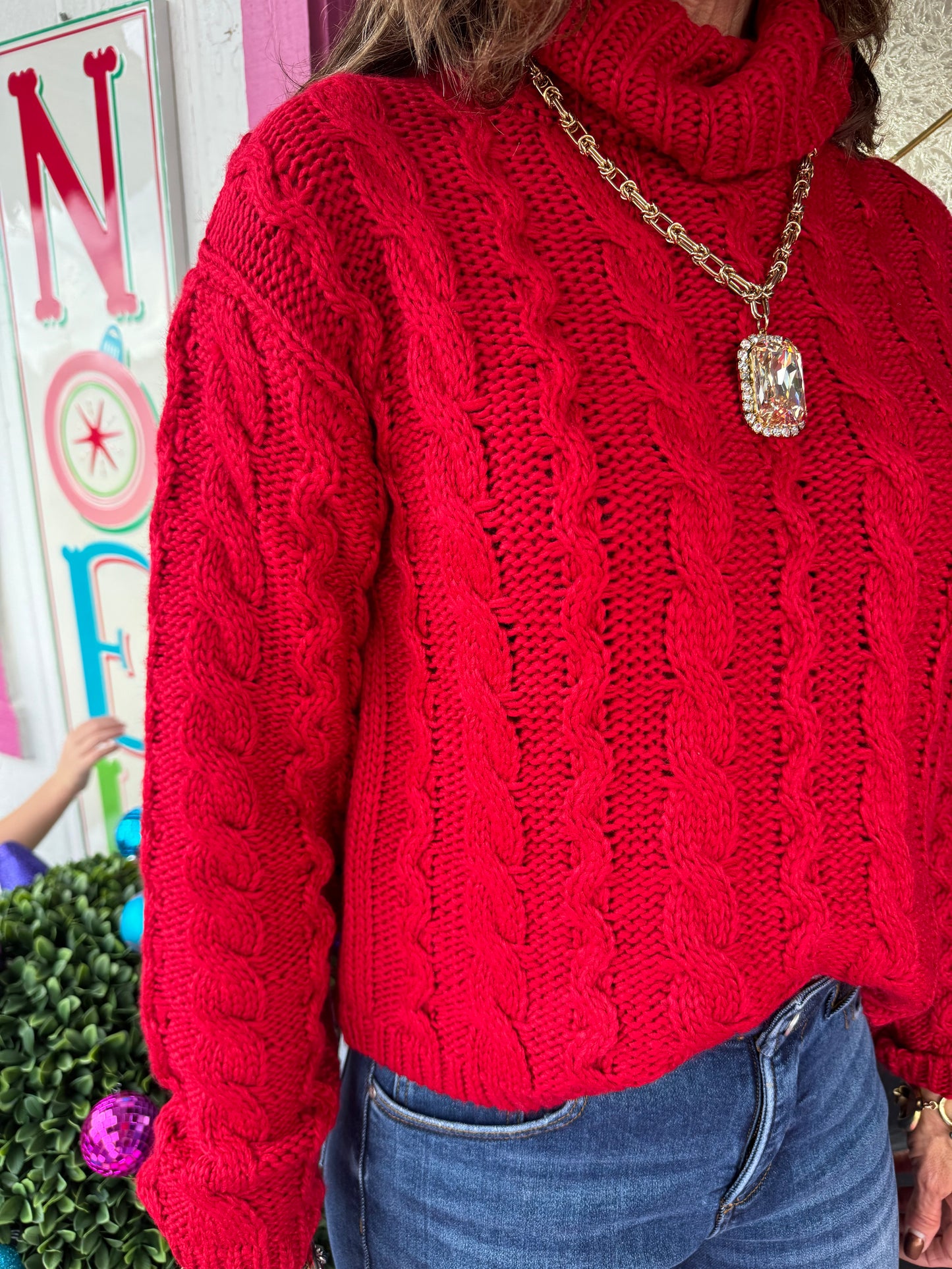 Red Tied to You Sweater