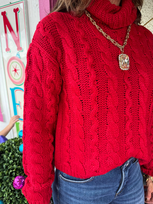 Red Tied to You Sweater