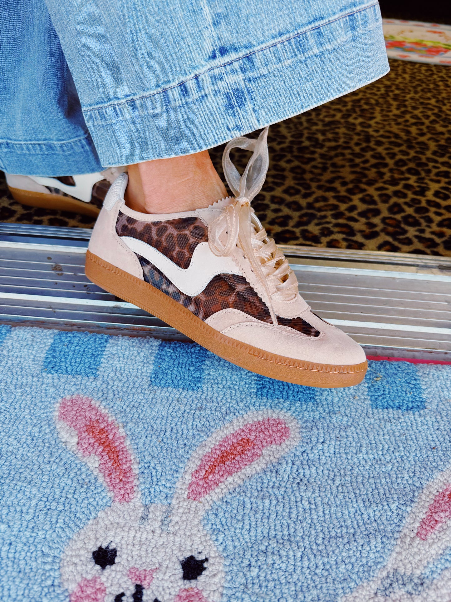 Notice Leopard Mesh Sneaker