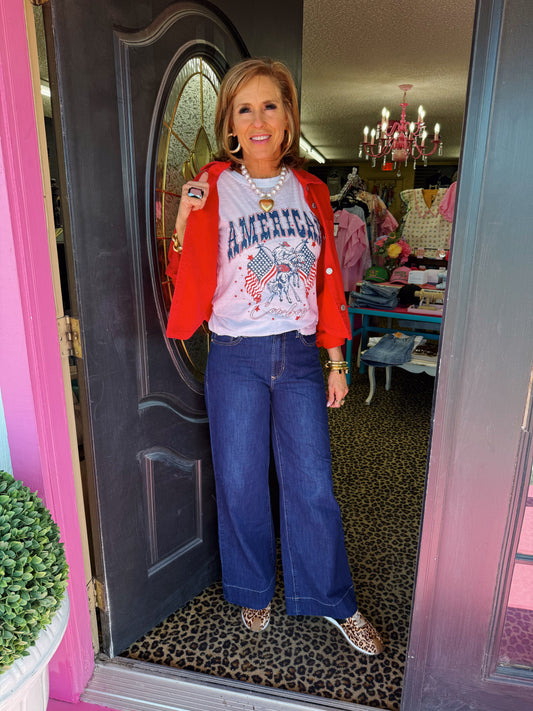 White America Cowboy Tee