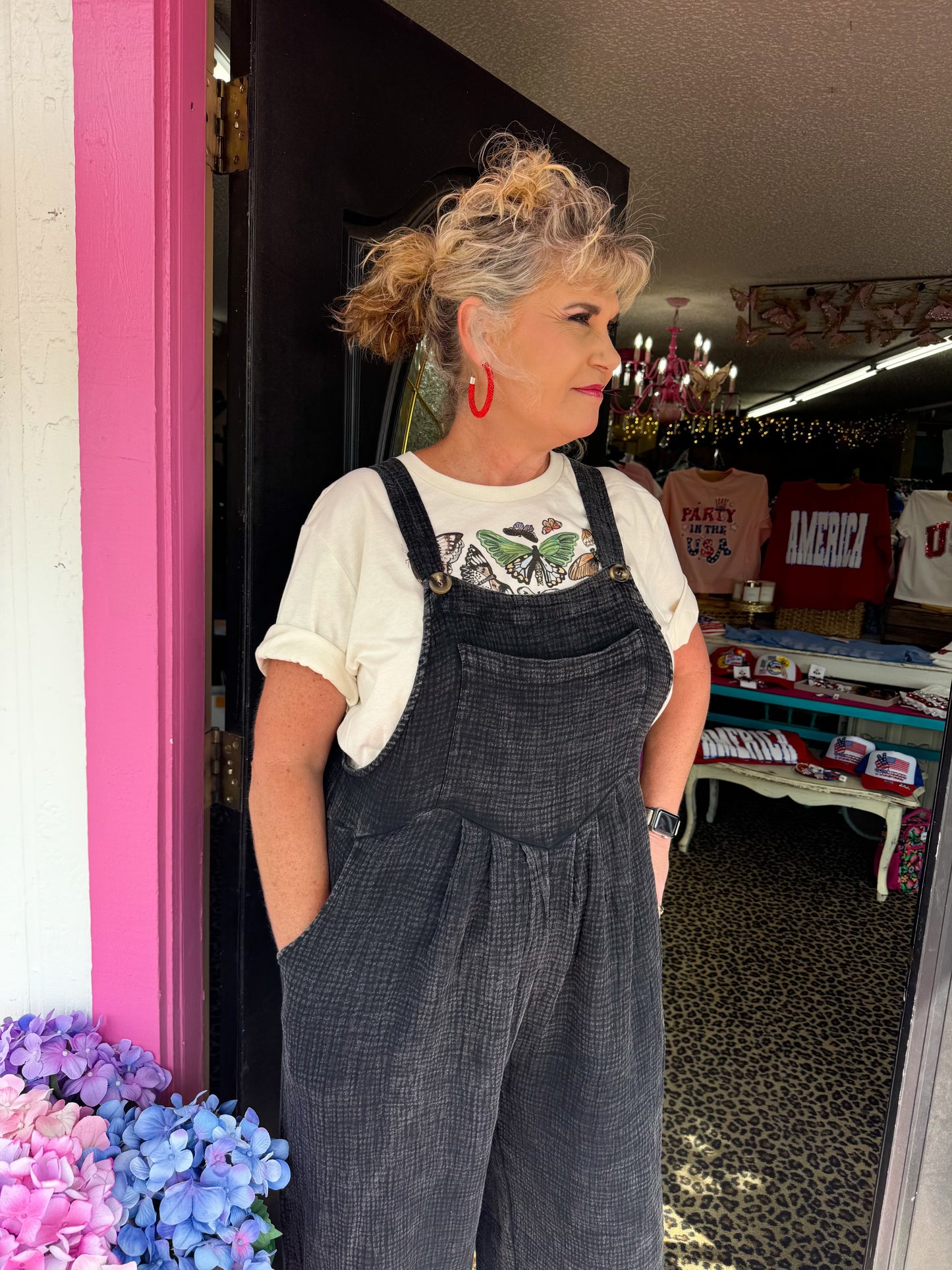 Black Gauze Jumpsuit