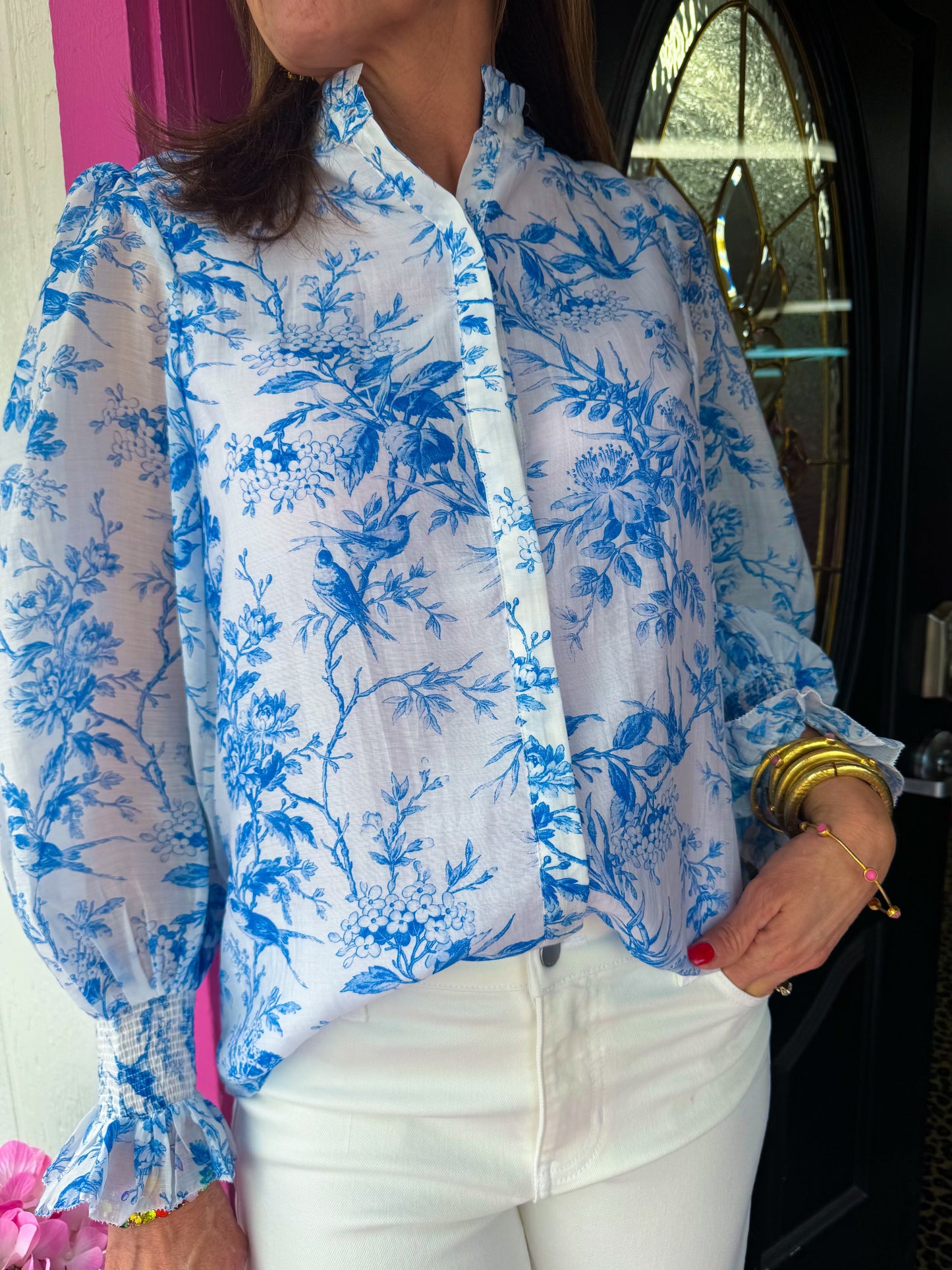 Printed Tencel Blouse