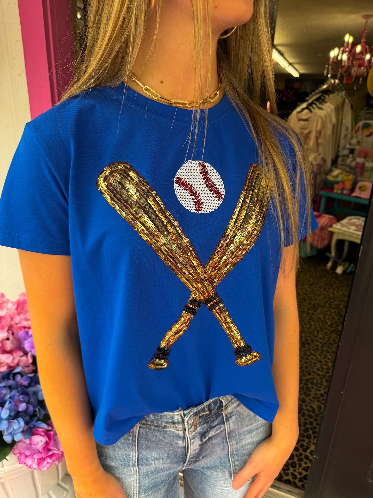 Gold Baseball Tee