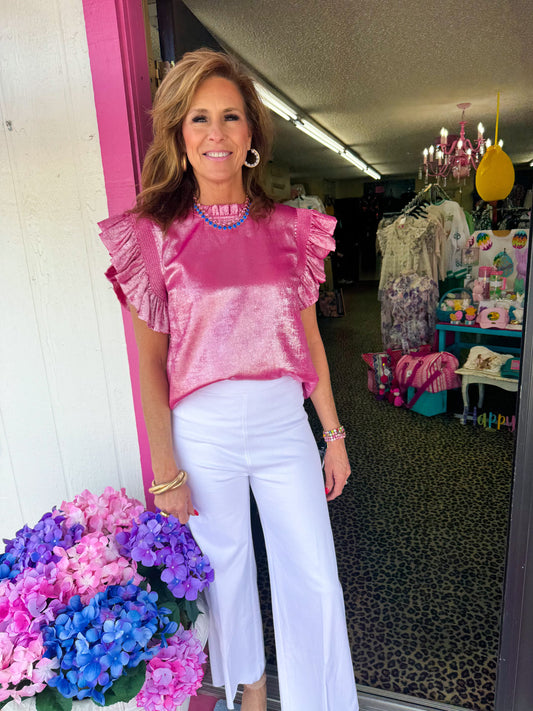 Pink Shimmer Top