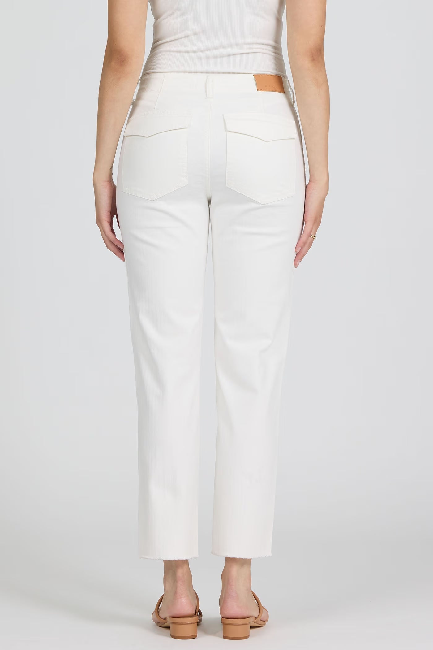 Portia Egret Straight Ankle Jean