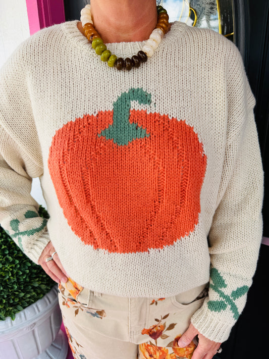 Oatmeal Pumpkin Sweater