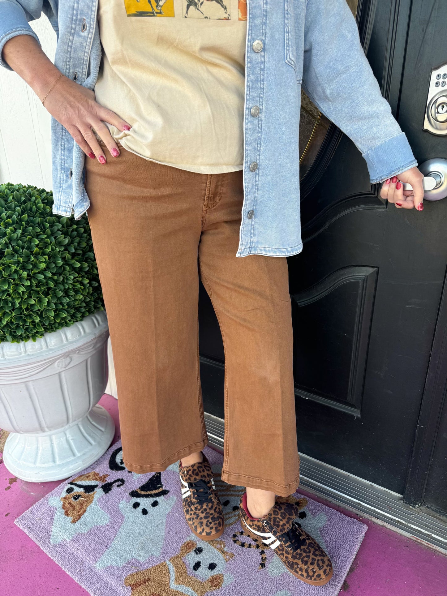 Audrey HR Wide Crop Jean