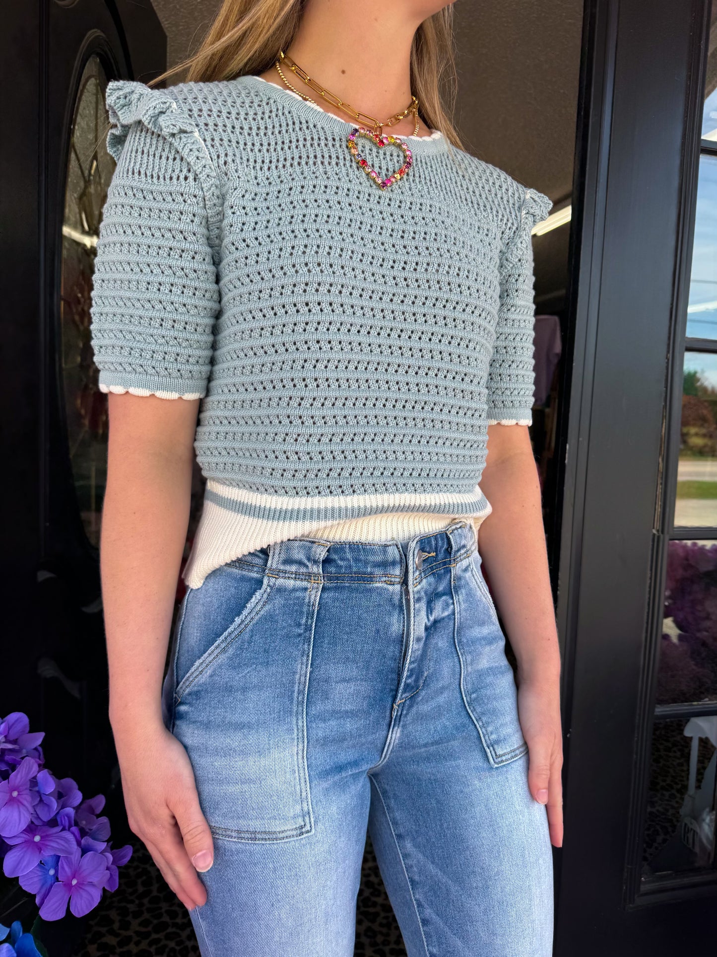 Neve Sage Sweater