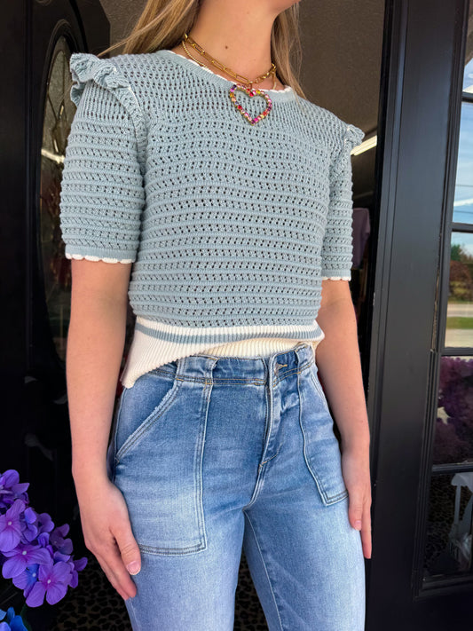 Neve Sage Sweater