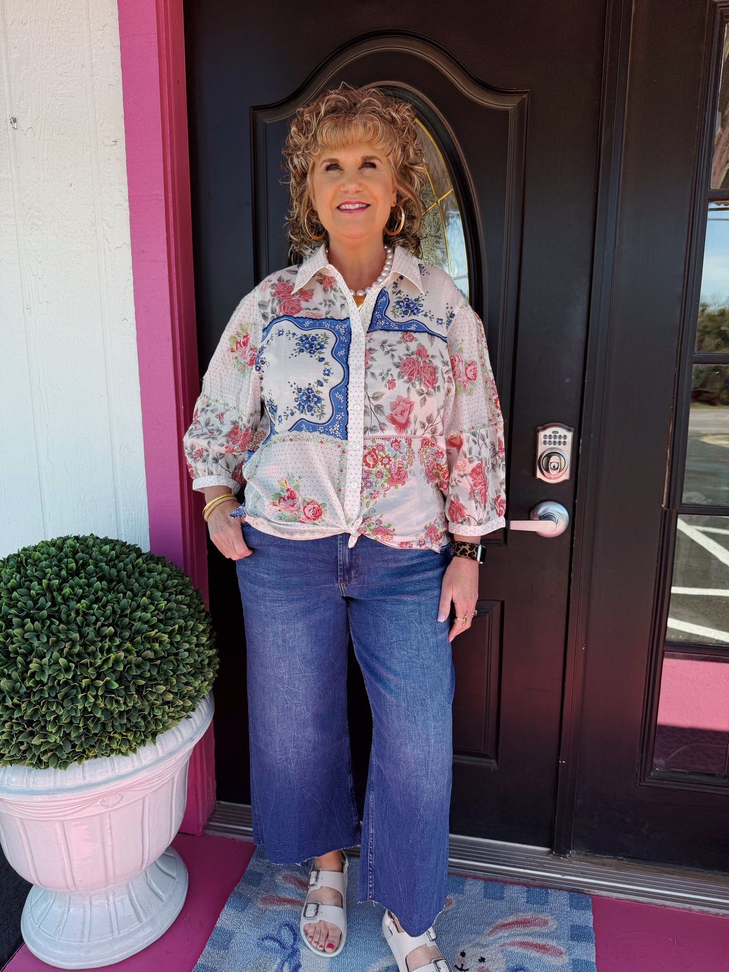 Audrey Meeru Dark Crop Jean