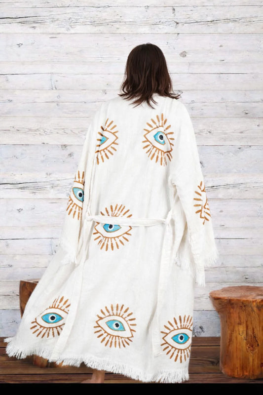 Eye'm Wrapped Up Kimono