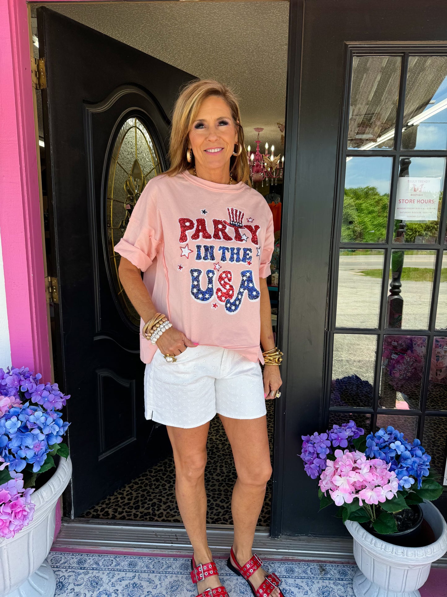 Party in the USA Sequin Top