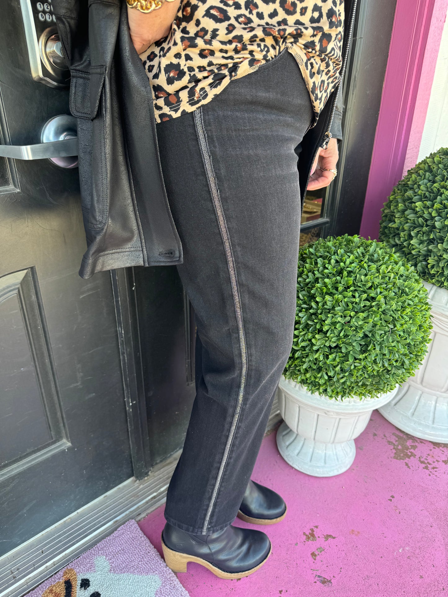 Mirror Non Skinny Leg Stripe
