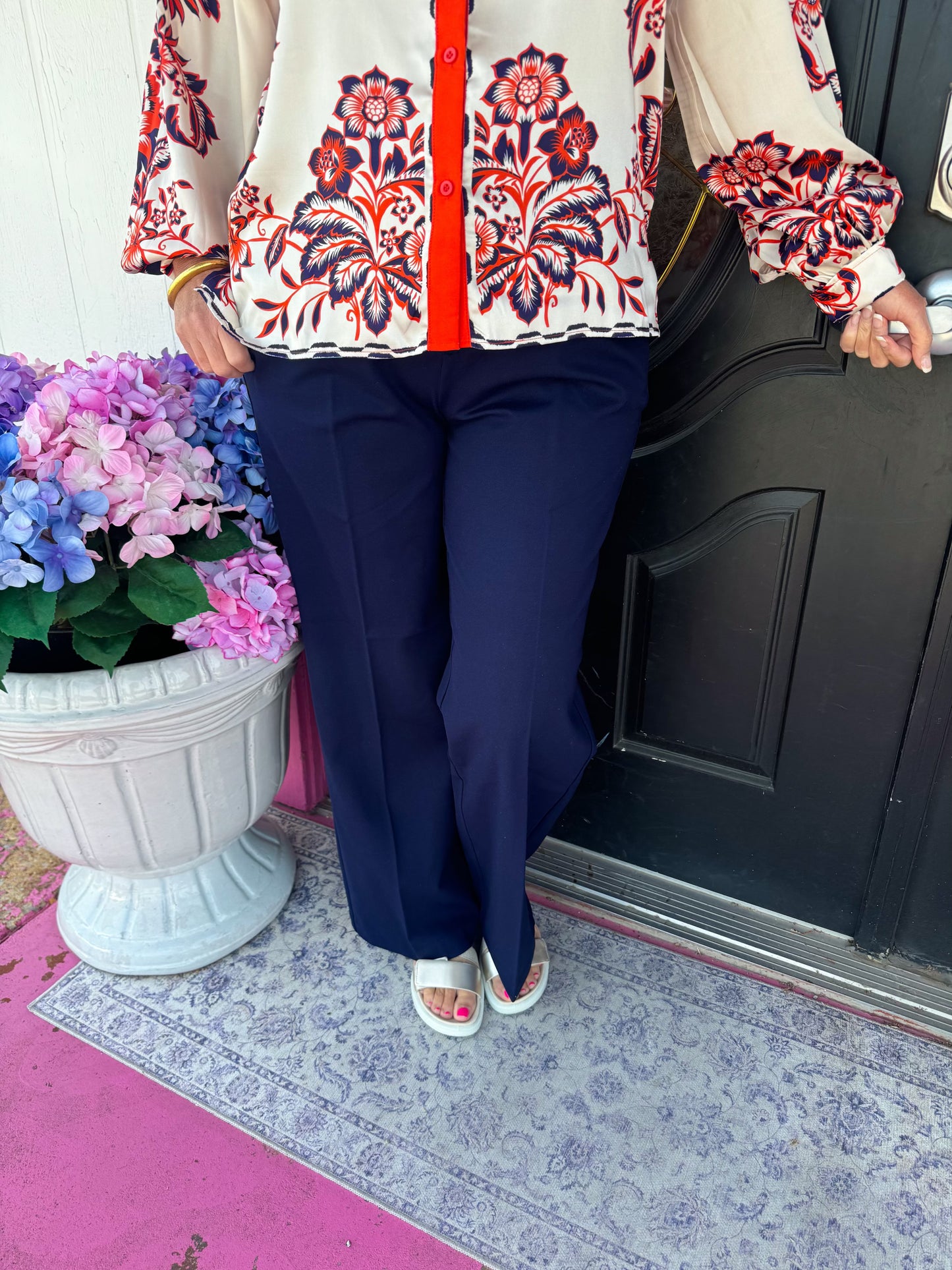 Cadet Blue HR Wide Leg