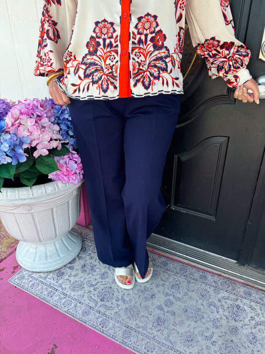 Cadet Blue HR Wide Leg